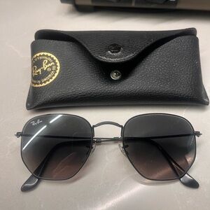 Ray-Ban Black Gradient Sunglasses with Case